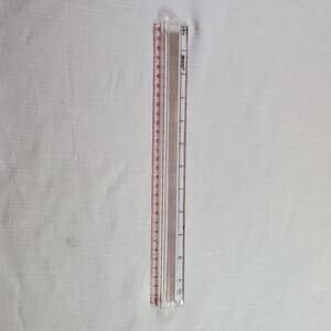 Westcott 12 Inch Clear Plastic Magnifying Ruler Acrylic Measuring Scale Tool